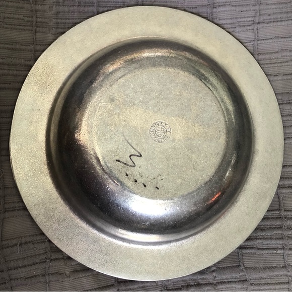 Vintage WILTON ARMETALE Cards Party Bowl Divided Pewter 10” spades Hearts NEW - Picture 8 of 8